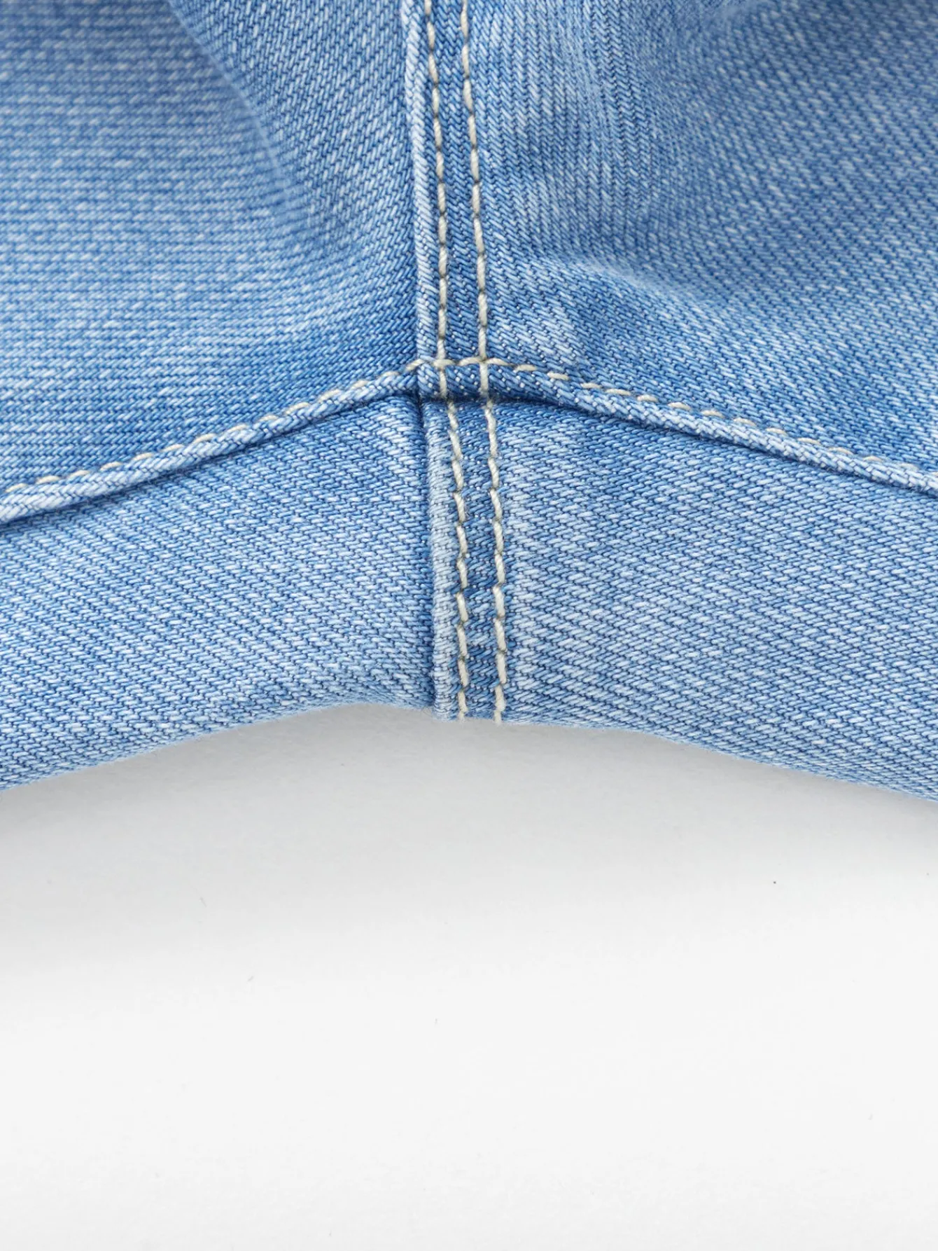 Balabala Girl Daily Life Solid Color Trousers Denim Pale Blue Fashion