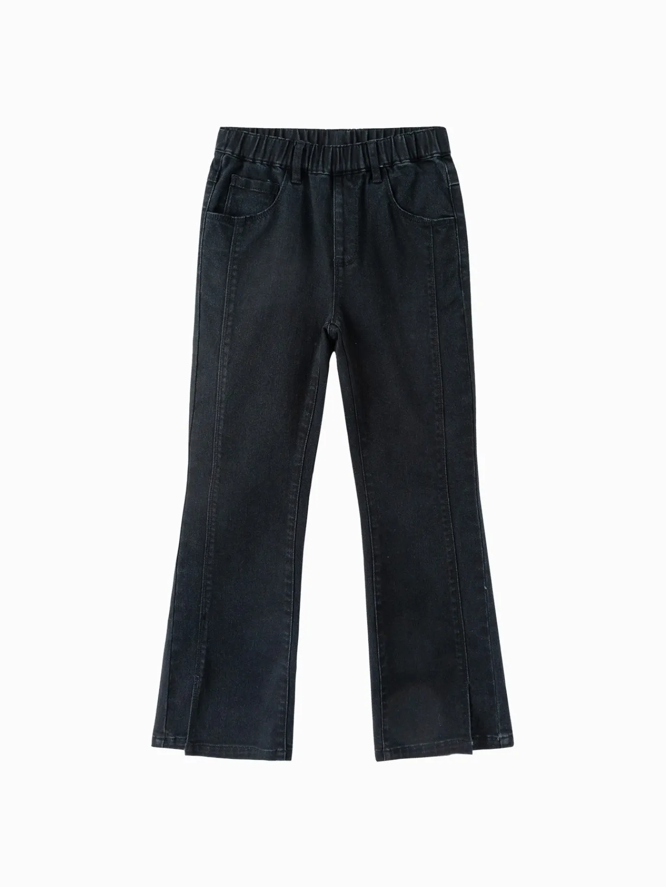 Balabala Girl Daily Life Solid Color Trousers Denim Washing Black Sale