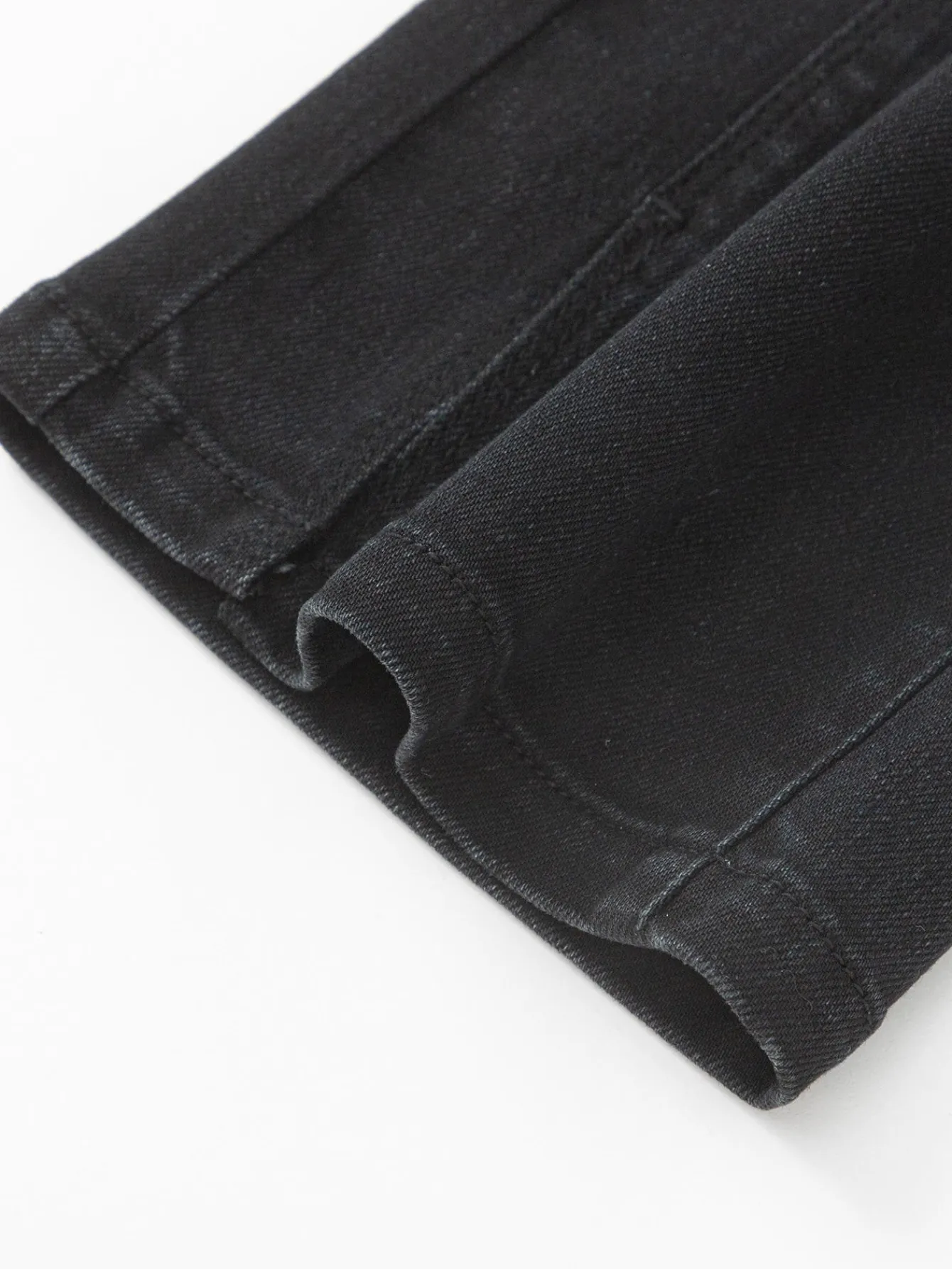 Balabala Girl Daily Life Solid Color Trousers Denim Washing Black Sale