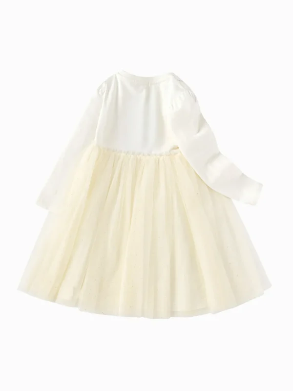 Balabala Girl Highlight Moment Print One-Piece Dress White Hue Shop