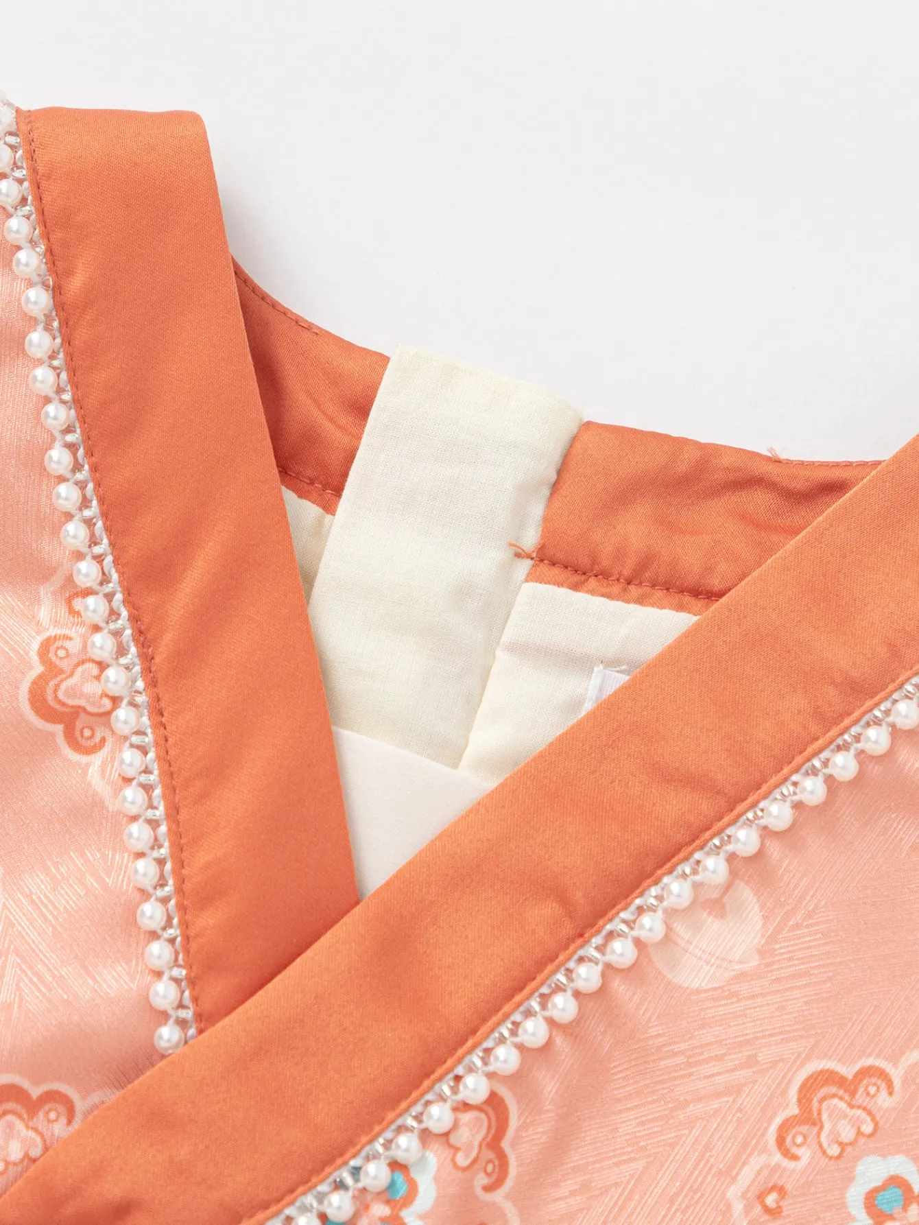 Balabala Girl Highlight Moment Gradient color One-Piece Dress White Red Hue Store