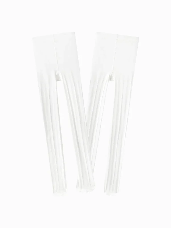 Balabala Girl HOME Solid Color Socks White Hue Discount