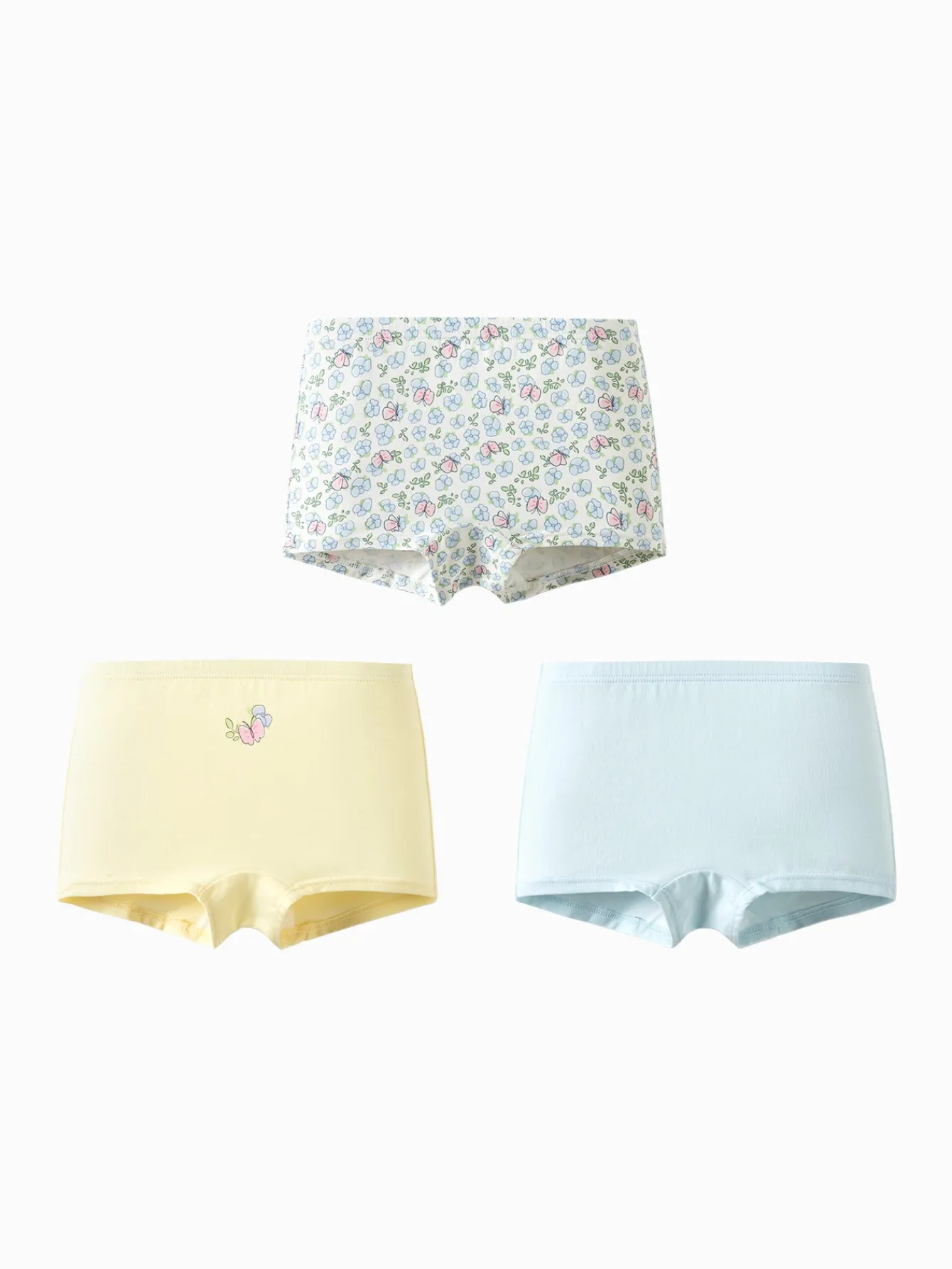 Balabala Girl Toddler And Kid Pink And Blue Butterfly Cartoon Pattern Briefs Sale