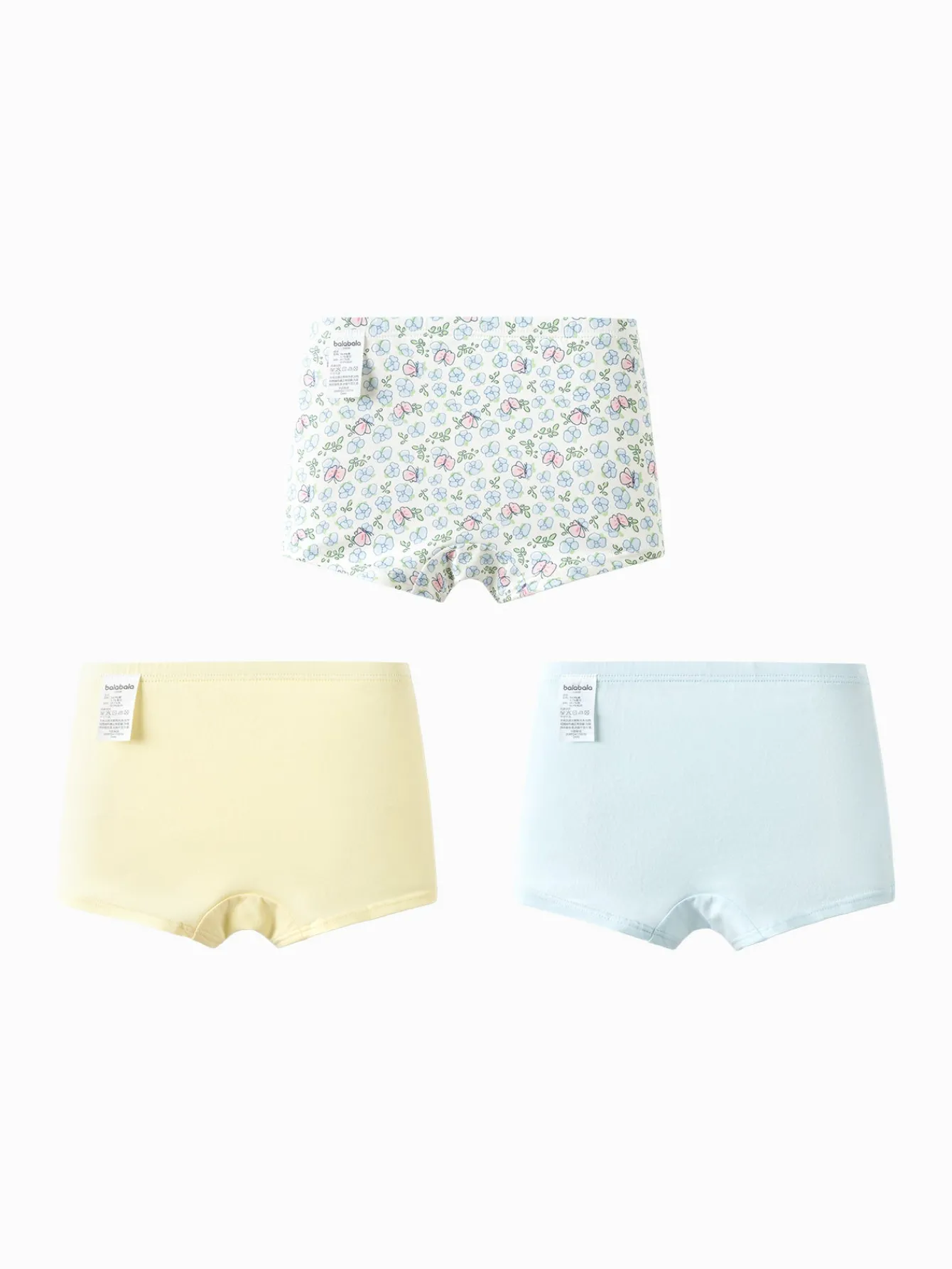 Balabala Girl Toddler And Kid Pink And Blue Butterfly Cartoon Pattern Briefs Sale