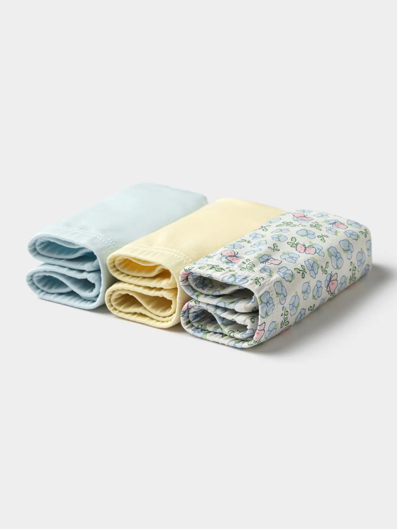 Balabala Girl Toddler And Kid Pink And Blue Butterfly Cartoon Pattern Briefs Sale