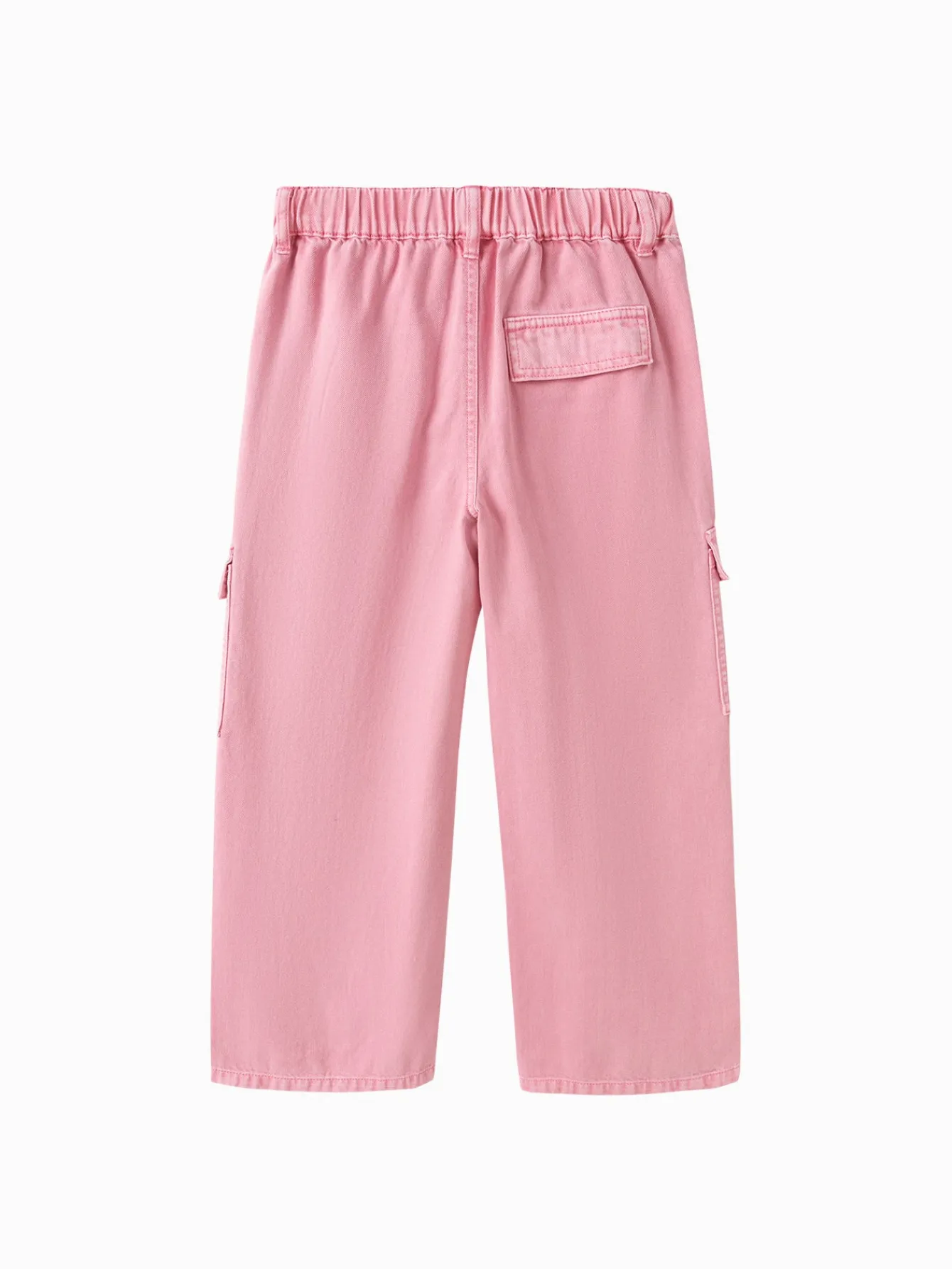 Balabala Girls' colorful cotton denim pants Red Clearance