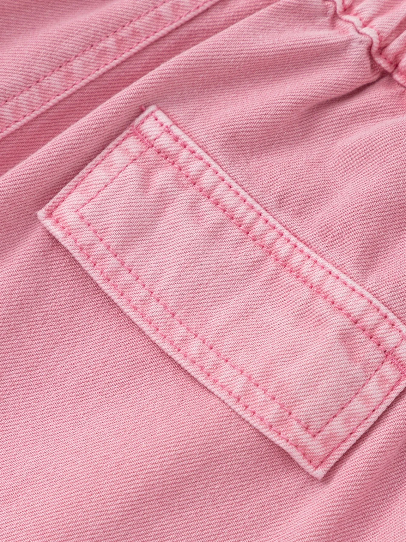 Balabala Girls' colorful cotton denim pants Red Clearance