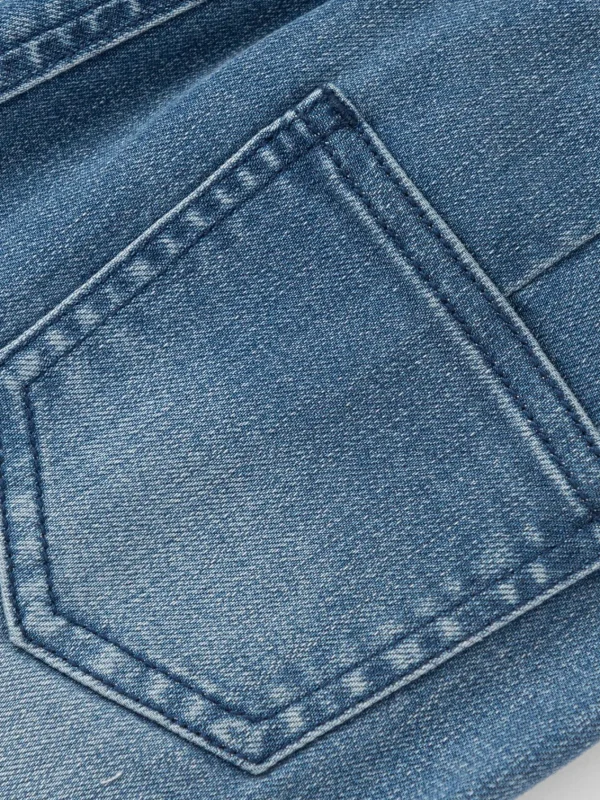 Balabala Girls' Stretch Denim Pants Denim Dark Blue Best