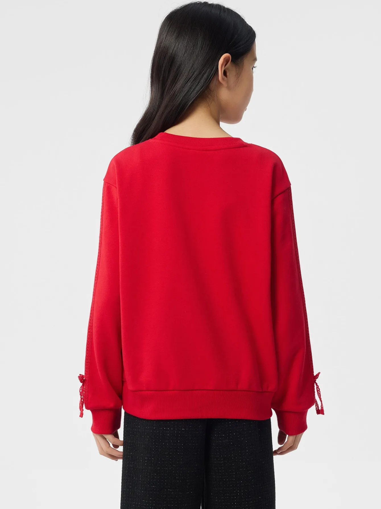 Balabala Harry Potter IP Hoodie 2025 Spring New Girl Round Neck Hoodie Chinese Red Fashion