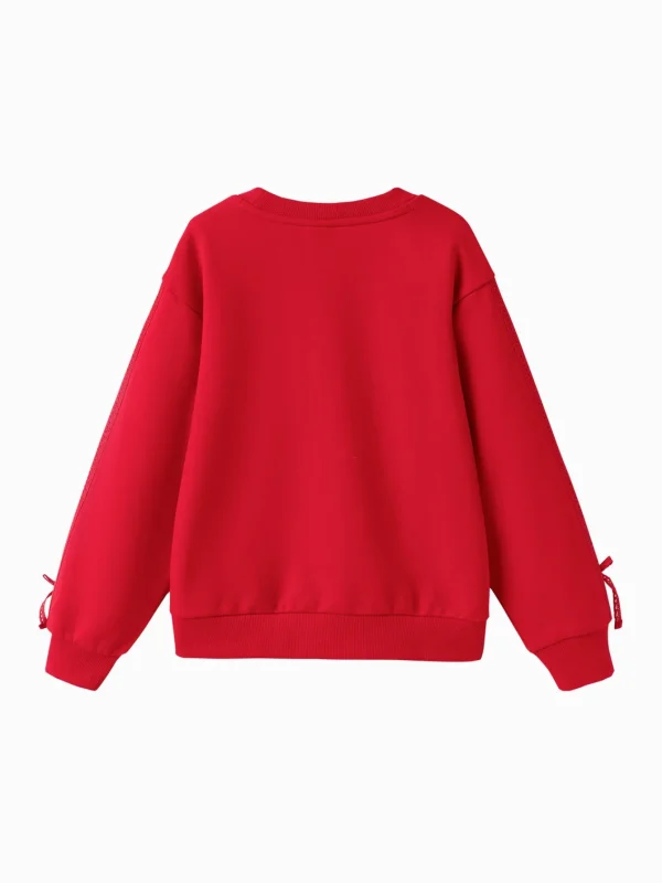 Balabala Harry Potter IP Hoodie 2025 Spring New Girl Round Neck Hoodie Chinese Red Fashion