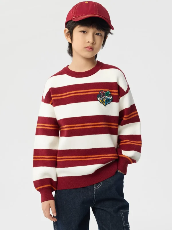 Balabala 【Harry Potter IP】Sweater 2025 Spring New Boy Round Neck Sweater Sale