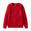 Balabala 【Harry Potter IP】Sweater 2025 Spring New Boy Round Neck Sweater Red Clearance