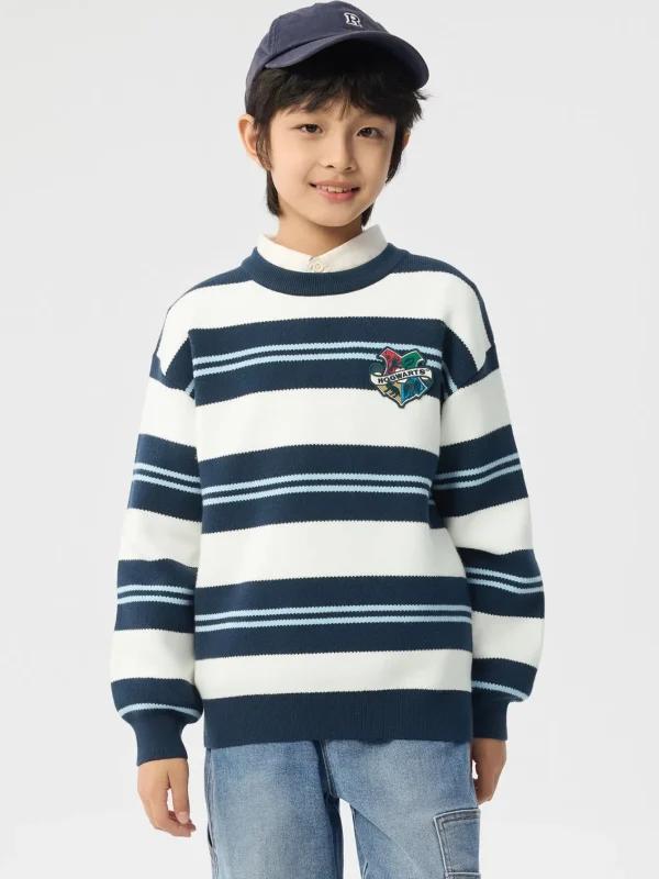 Balabala 【Harry Potter IP】Sweater 2025 Spring New Boy Round Neck Sweater Sale