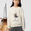 Balabala 【Harry Potter IP】Sweater 2025 Spring New Style Girl's Round Neck Sweater Cream White Online