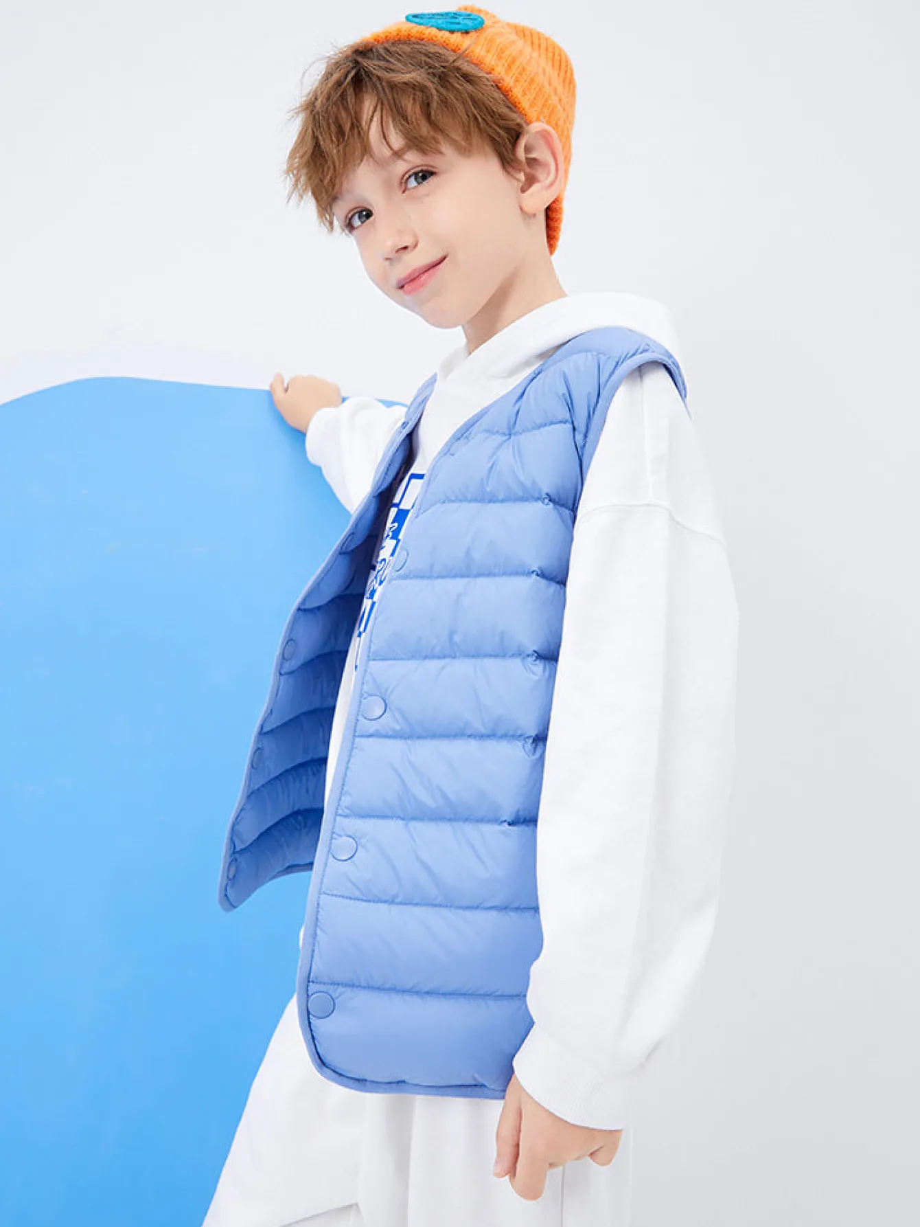 Balabala Kids Basic Multicolor Down Vest208422101206 Store