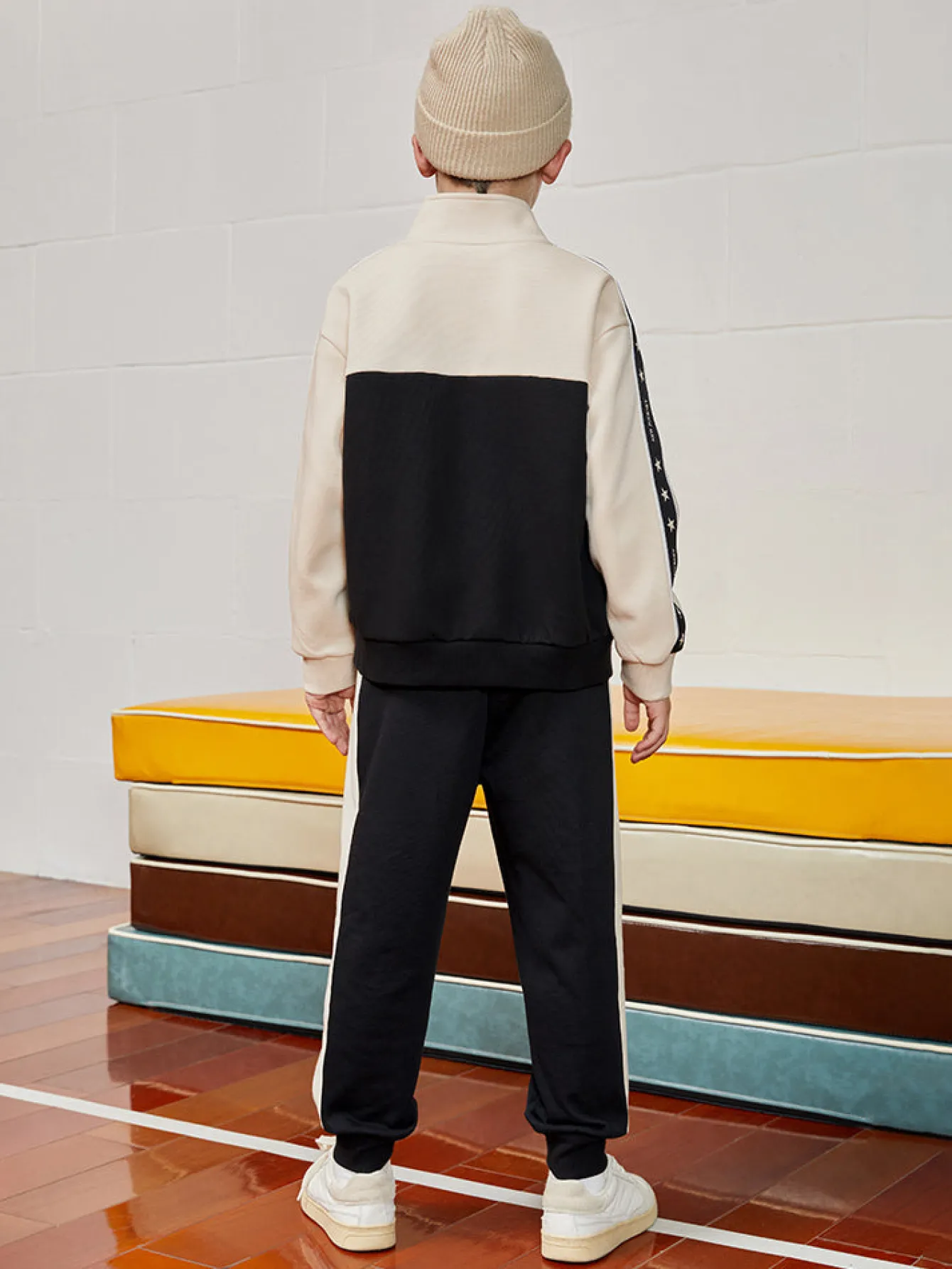 kids_boy_color_matching_standup_collar_long_sleeve_suit_8.webp Balabala Kids Boy Color Matching Stand-Up Collar Long Sleeve Suit208322104106 Cheap