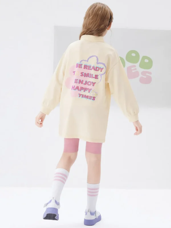 Balabala Kids Girl Back Print Loose Hoodie208322121001 Flash Sale