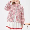 Balabala Kids Girl Delicate Lattice Long-Sleeved Shirt208322102001 Online