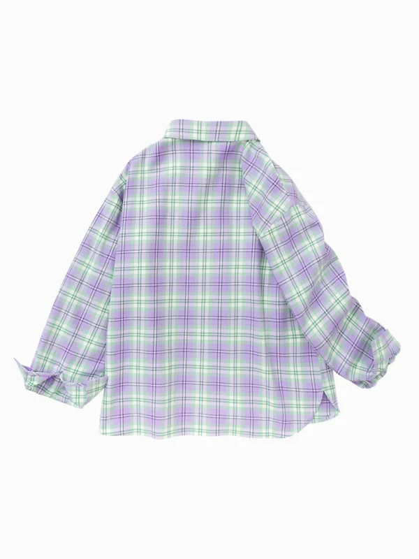 Balabala Kids Girl Delicate Lattice Long-Sleeved Shirt208322102001 Online