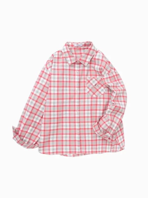 Balabala Kids Girl Delicate Lattice Long-Sleeved Shirt208322102001 Online