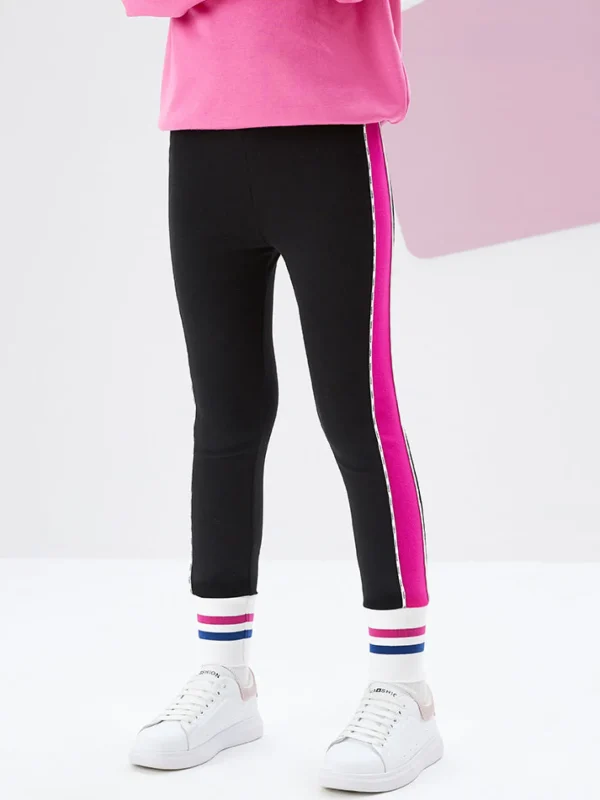 Balabala Kids Girl Side Stripes Elasticity Trousers208322123005 Discount