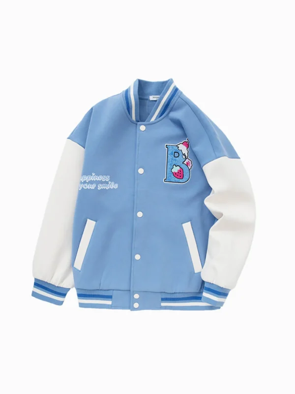 Balabala Kids Girl Splicing Classic Baseball Jacket208322105004 Discount