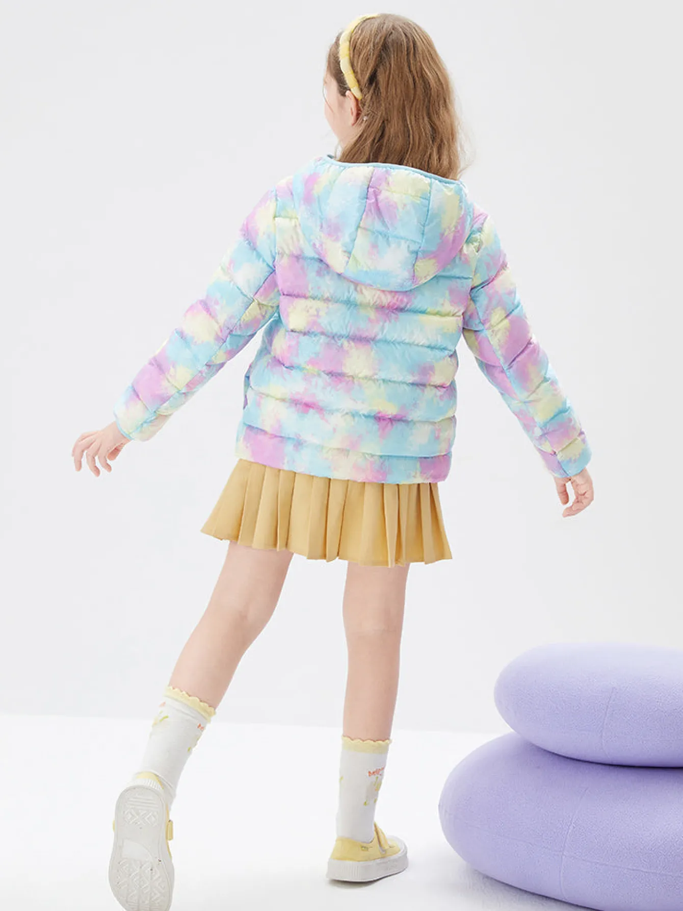 Balabala Kids Multicolor Hooded Down Jacket 208422107203 Sale