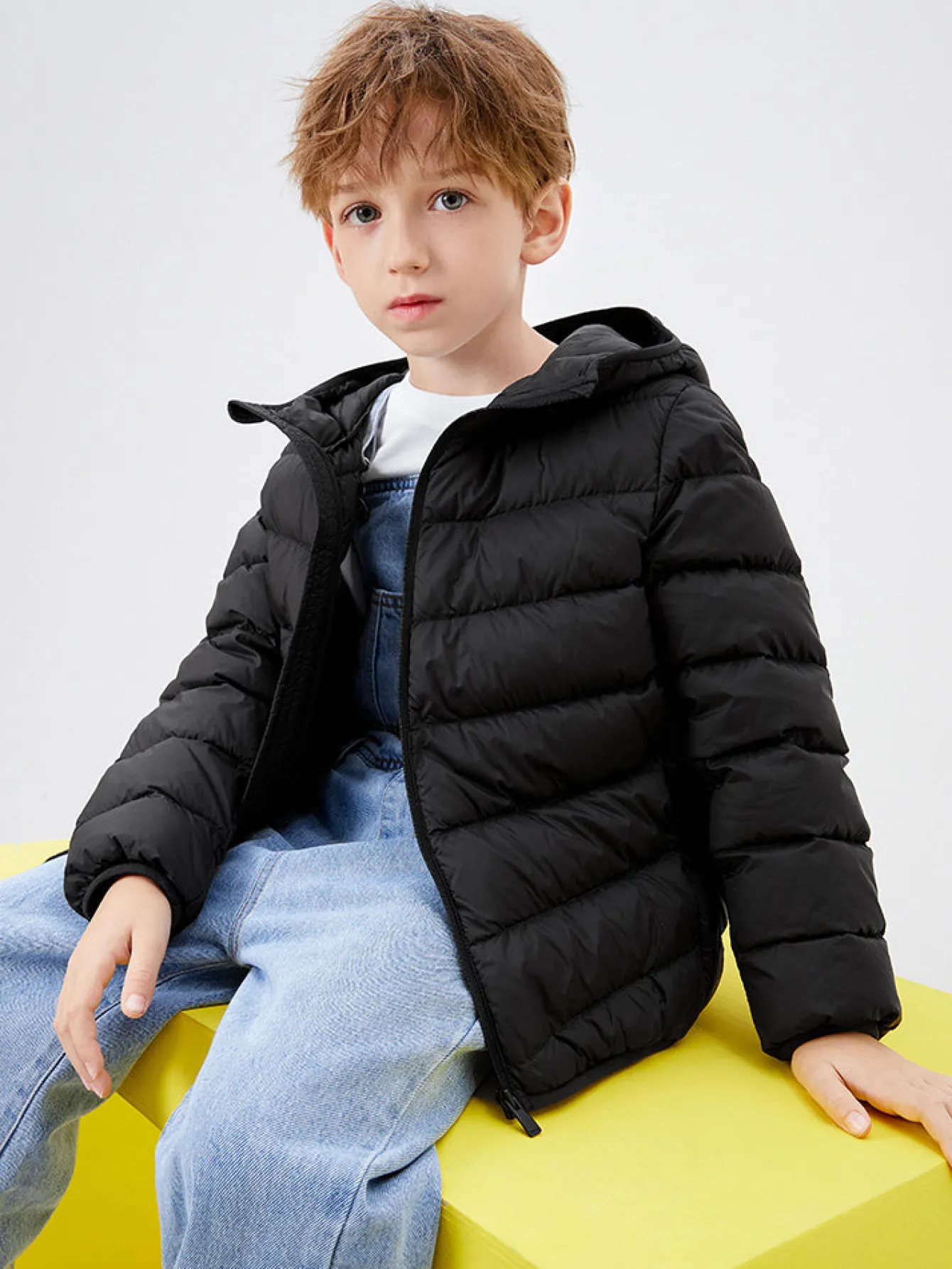Balabala Kids Multicolor Hooded Down Jacket 208422107203 Sale