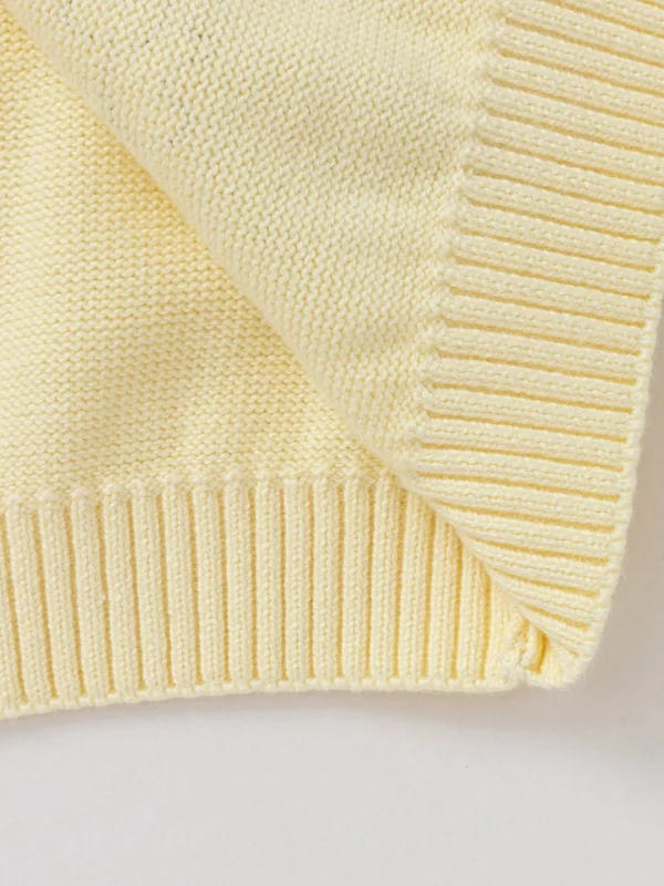 Balabala Knitwear 2025 Spring New Arrival for Boys' Baby Cardigan Light Yellow New