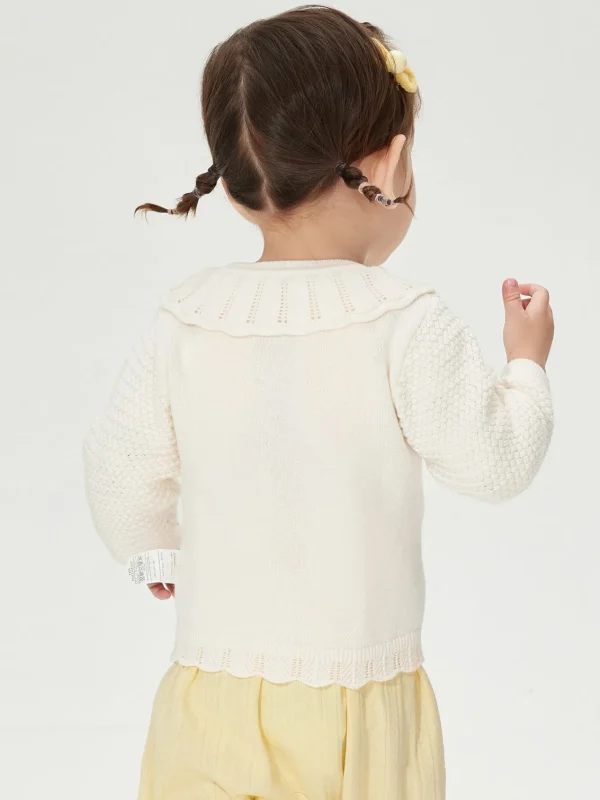 Balabala Knitwear 2025 Spring New Arrival for Girls' Baby Cardigan Off-white Online