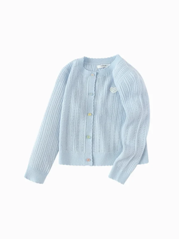 Balabala Knitwear 2025 Spring New Girl Children's Knit Cardigan Cheap