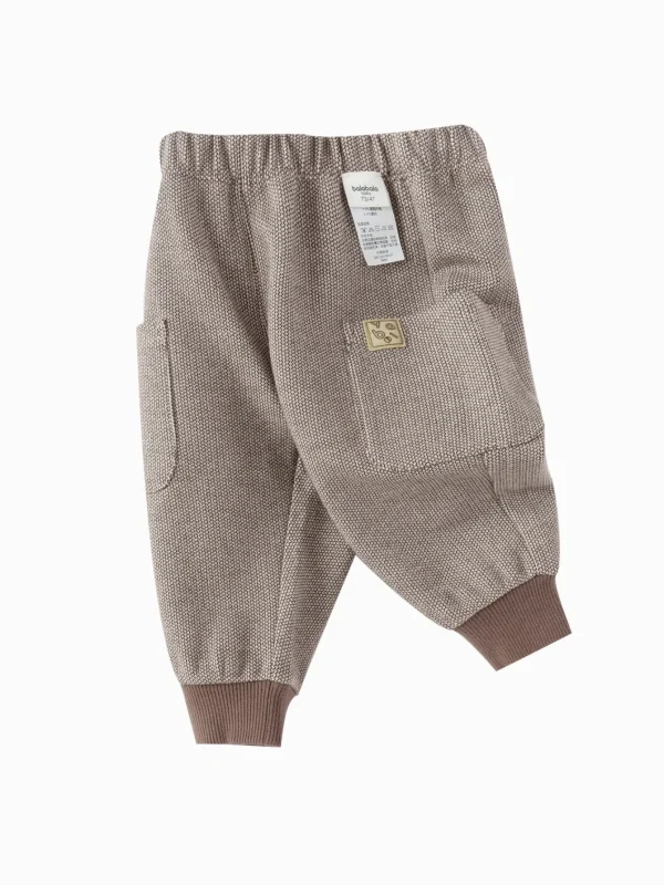 Balabala [Little Octopus IP] 2025 Spring New Boy Baby Knitted Trousers Flash Sale