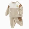 Balabala 【Little Octopus IP】2025 Spring New Arrival Baby Boy Knitted Set White Coffee Online