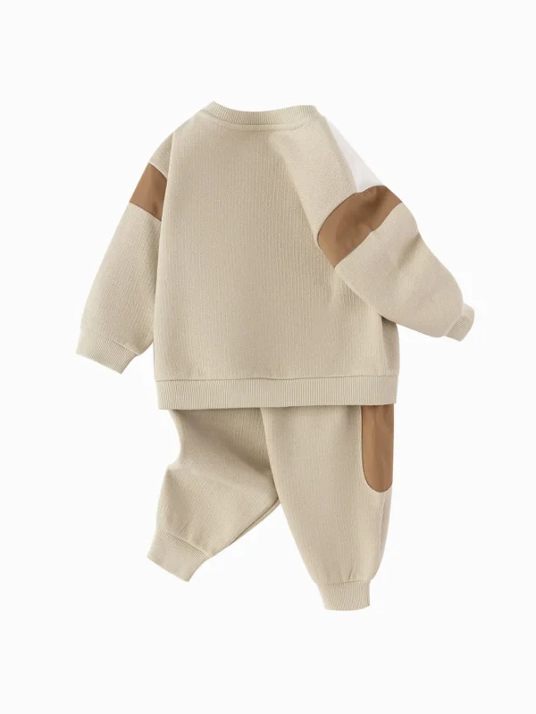Balabala 【Little Octopus IP】2025 Spring New Arrival Baby Boy Knitted Set White Coffee Online