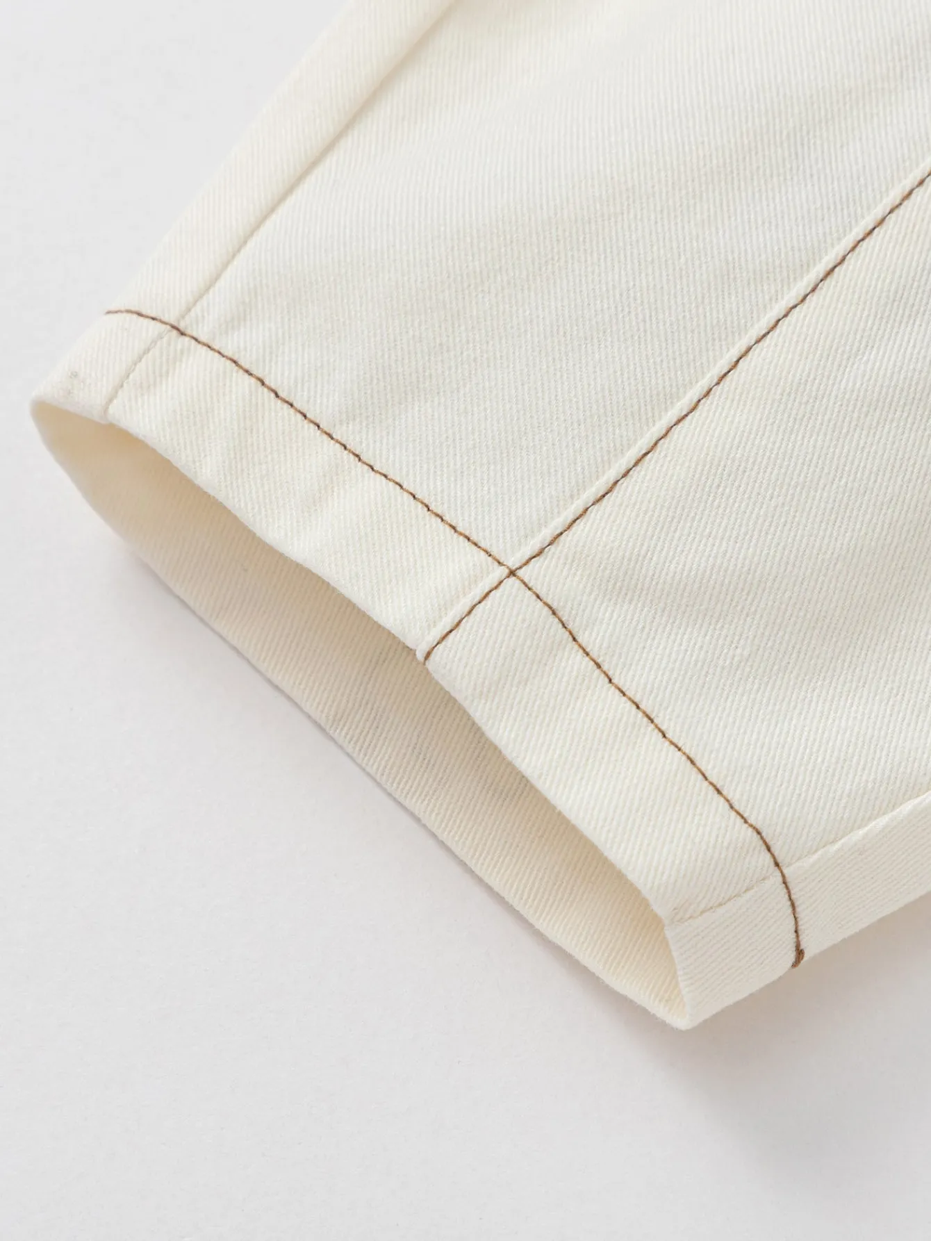 Balabala 【Little Octopus IP】2025 Spring New Arrival Boys' Baby Woven Long Pants Off-white Clearance