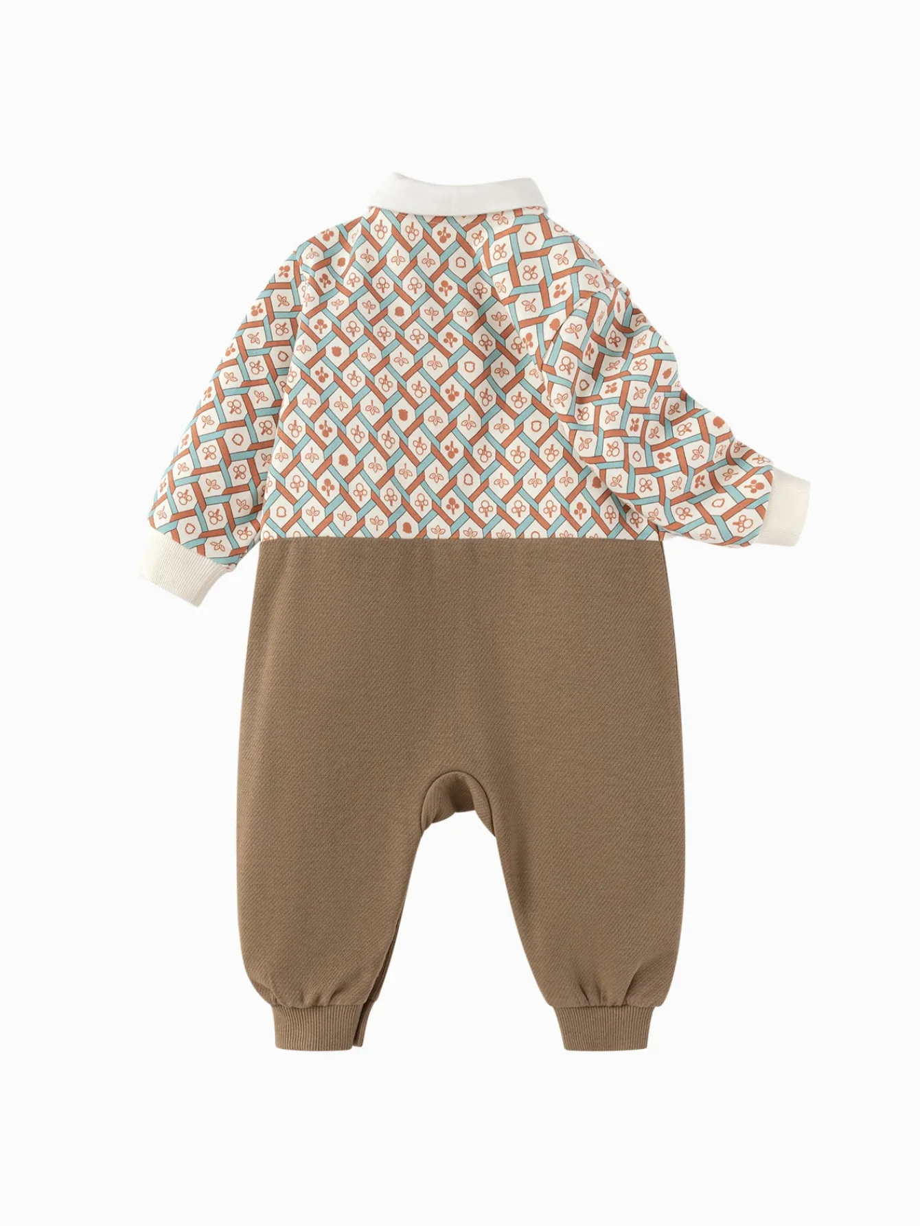 Balabala 【Little Octopus IP】Outfit 2025 Spring New Style Boys Baby Knitted Jumpsuit Coffee Best Sale