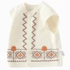 Balabala 【Little Octopus IP】Vest New Spring 2025 Boys Baby Knitted Vest Cream White Best Sale