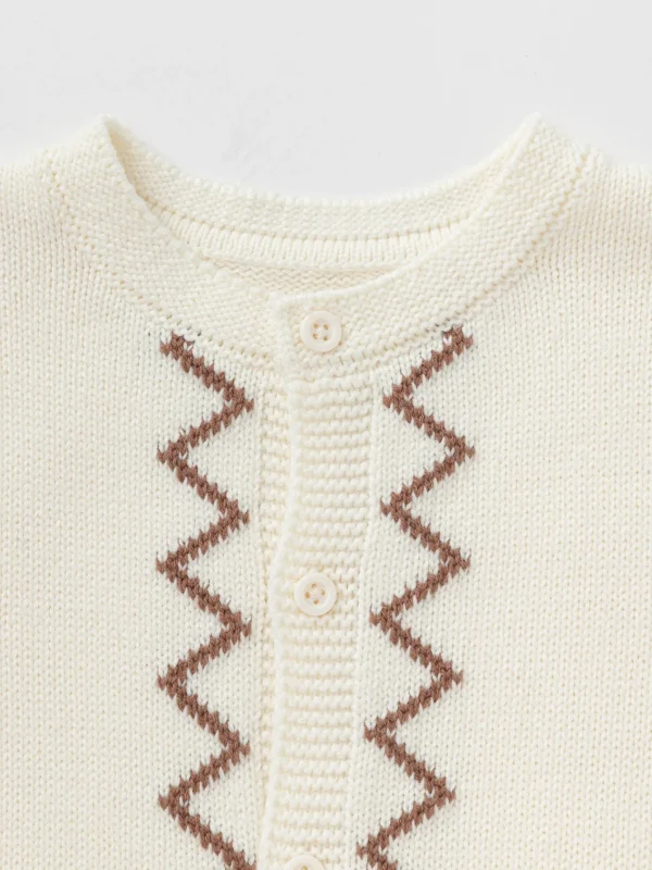 Balabala 【Little Octopus IP】Vest New Spring 2025 Boys Baby Knitted Vest Cream White Best Sale