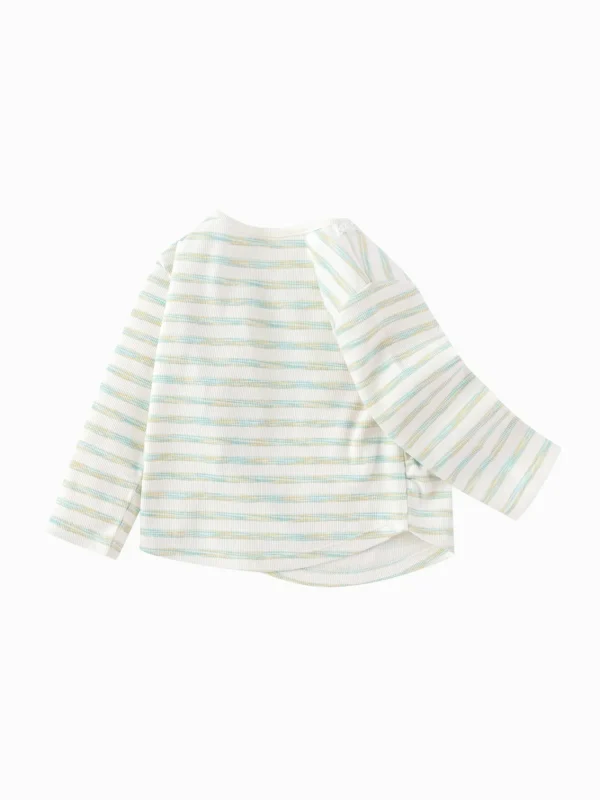 Balabala Long Sleeve T-Shirt 2025 Spring New Arrival for Baby Girl Round V-Neck Long Sleeve T-Shirt Outlet
