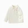Balabala Long Sleeve T-Shirt 2025 Spring New Boy Baby Round V-neck Long Sleeve T-Shirt Off-white Flash Sale