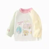 Balabala Long Sleeve T-Shirt New Spring 2025 Boys and Girls Baby Round V-neck Long Sleeve T-Shirt Clearance