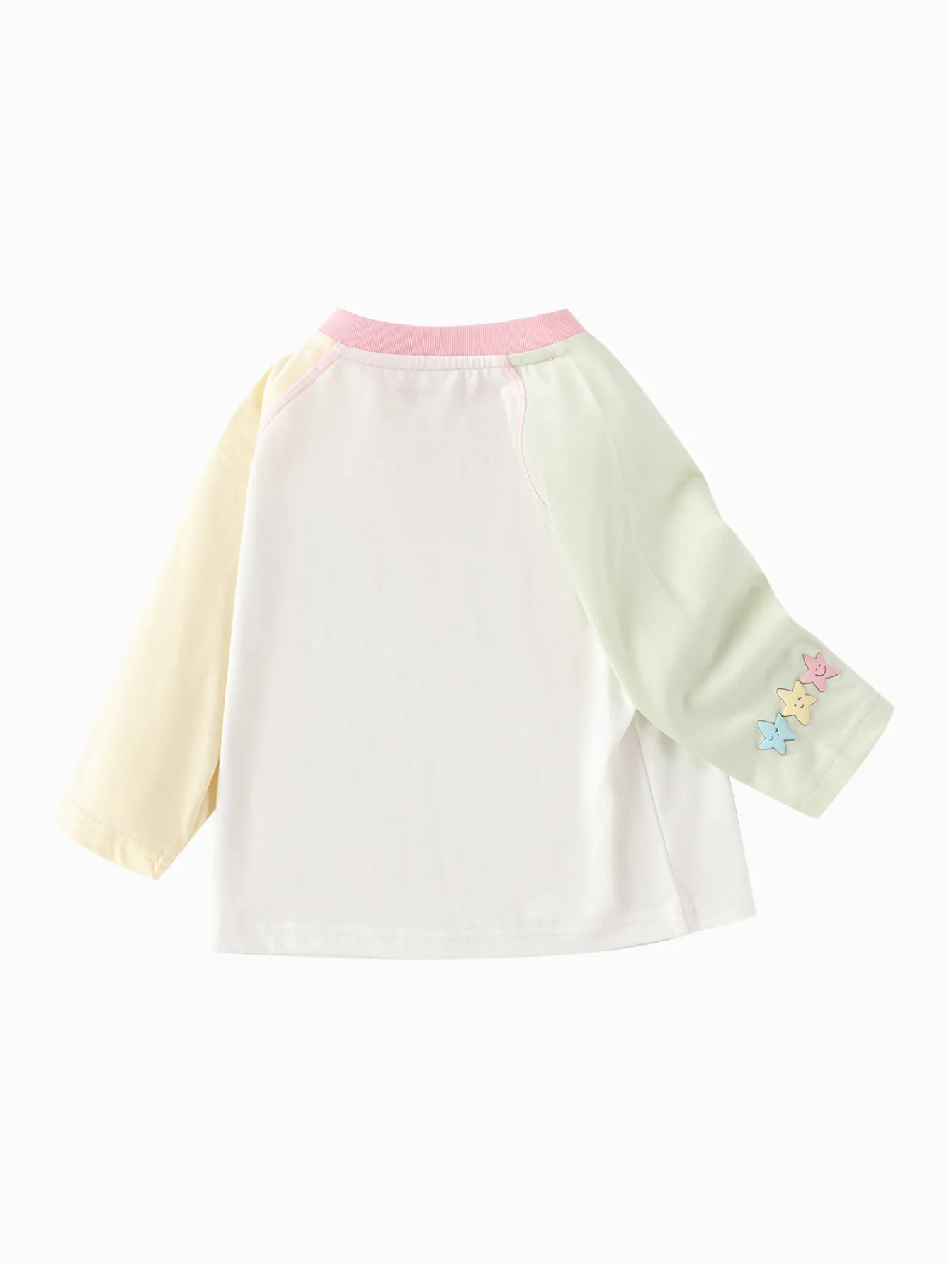 Balabala Long Sleeve T-Shirt New Spring 2025 Boys and Girls Baby Round V-neck Long Sleeve T-Shirt Clearance