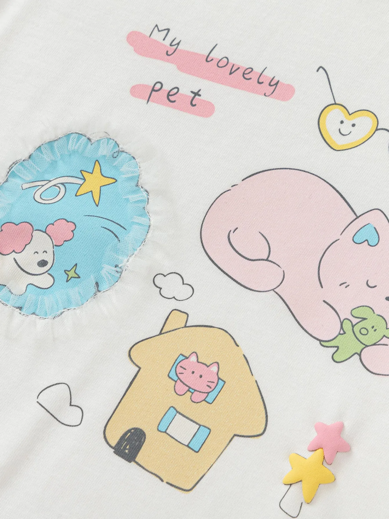 Balabala Long Sleeve T-Shirt New Spring 2025 Boys and Girls Baby Round V-neck Long Sleeve T-Shirt Clearance