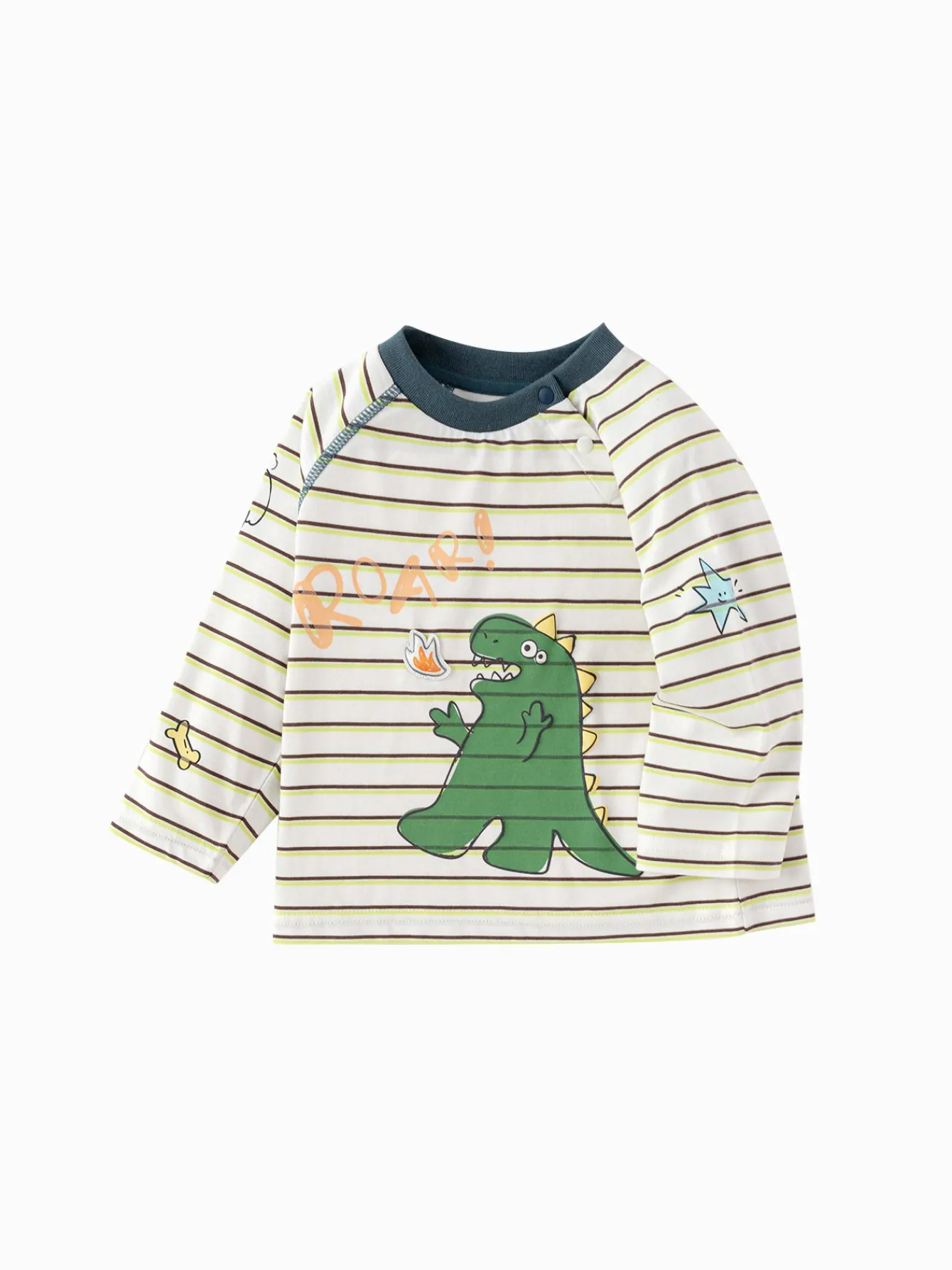 Balabala Long Sleeve T-Shirt New Spring 2025 Boys and Girls Baby Round V-neck Long Sleeve T-Shirt Clearance