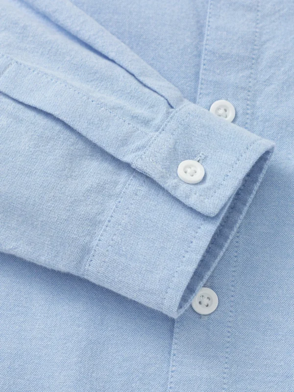 Balabala Long-sleeved Shirt 2025 Spring New Style Boys and Girl Woven Long-sleeved Shirt Blue Hot