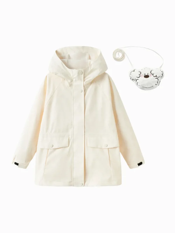 Balabala [miiiiichan Collaboration] 2025 Spring Girl Woven Casual Wear Cream White Fashion