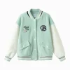 Balabala [miiiiichan Collaboration] Jacket 2025 Spring New Arrival Girls Knitted Casual Wear Flash Sale