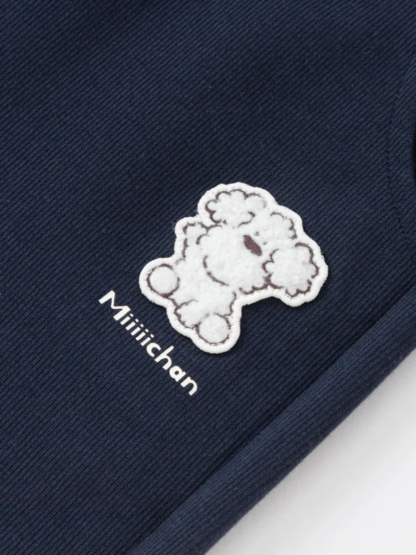 Balabala [miiiiichan Collaboration] Pants 2025 Spring for Girl Knitted Long Pants Discount