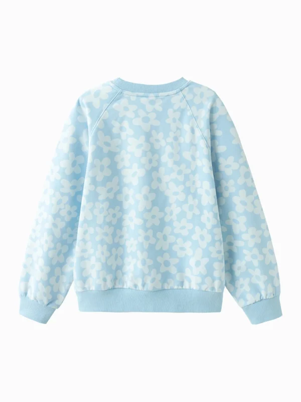 Balabala 【miiiiichan collaboration】Sweater 2025 Spring Girl's Round Neck Sweater Clearance