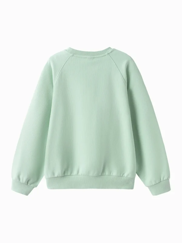 Balabala 【miiiiichan collaboration】Sweater 2025 Spring Girl's Round Neck Sweater Clearance